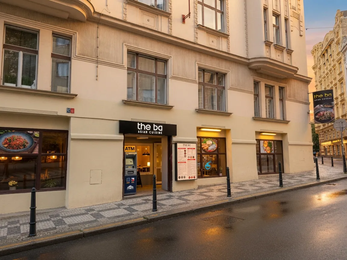 Vstup do restaurace The Ba na Odborů 3